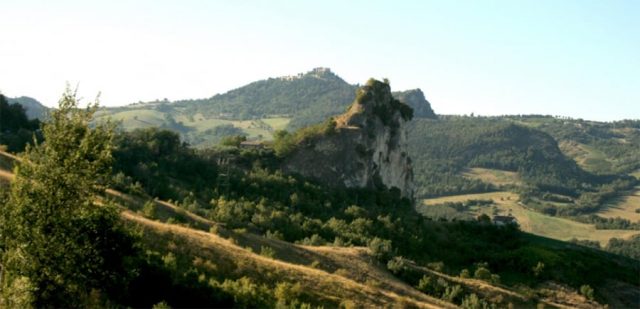 Paesaggio del ritratto di Battista Sforza