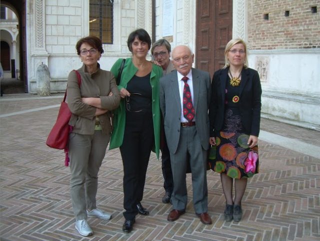 le cacciatrici con il prof. Zapperi